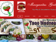 Tablet Screenshot of margaritasgrill.com